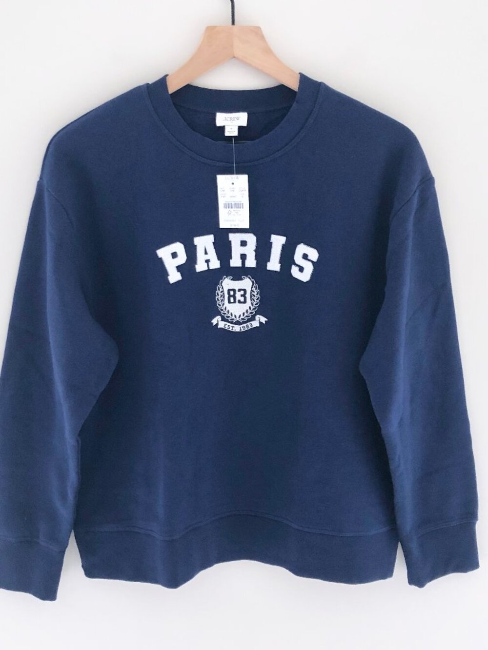 NWT J.Crew Factory Paris Graphic Sweatshirt